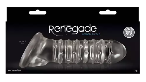 Penismanschette GERIPPELT Renegade Transparent 16 x 4 cm – 2/4
