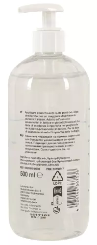 Gleitmittel Wasser Just Glide 500ml – 3/4
