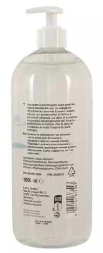 Gleitmittel Wasser Just Glide 1000ml – 3/4