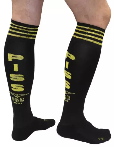 Chaussettes hautes PISS Cruising Socks Noires – 2/3