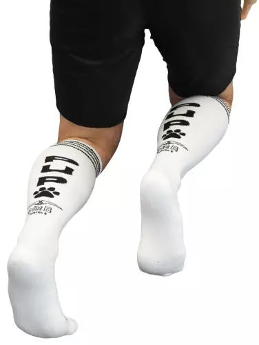 PUP Cruising Socks High White – 3/4