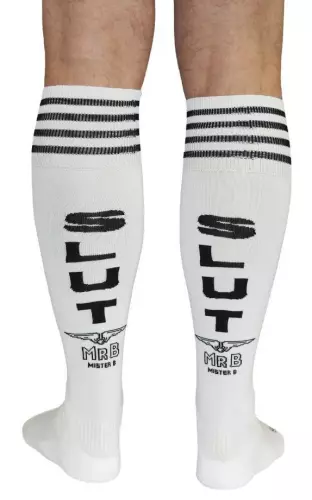 SLUT Cruising Socks High White – 1/3