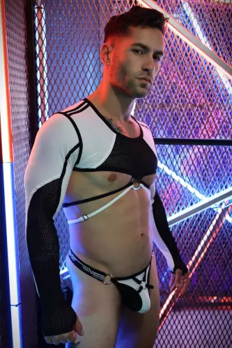 Crop Top Gagged Blanc – 4/20