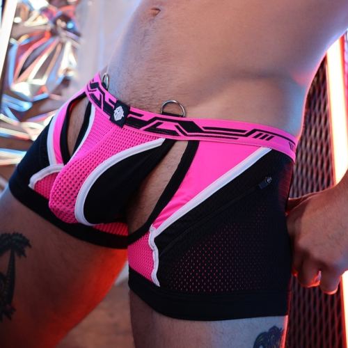 Jock Boxer Gagged Roze