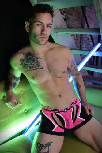 Gagged Jock Boxer Pink – 3/14