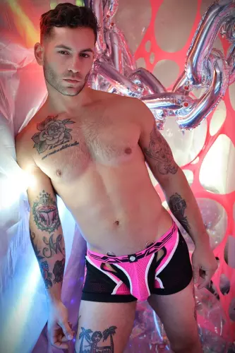 Gagged Jock Boxer Pink – 11/14