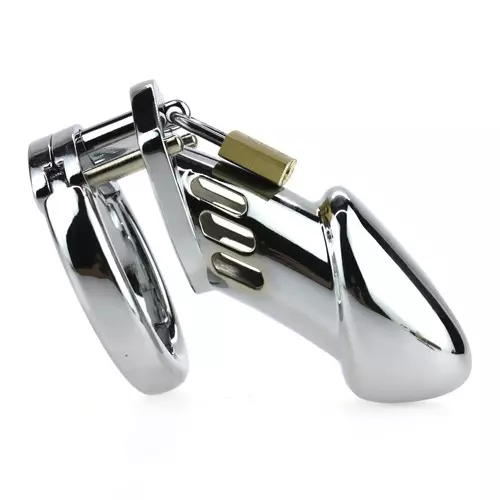 Keuschheitskäfig STEEL PADLOCK 12 x 3,5cm – 3/14
