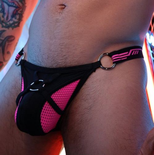 String Gagged Roze