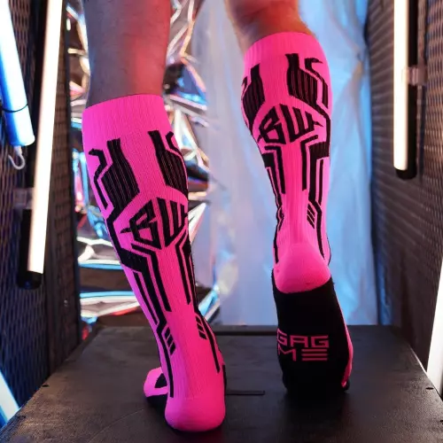 Cyber Sock High Pink – 2/8