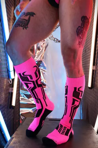 Cyber Sock High Pink – 4/8