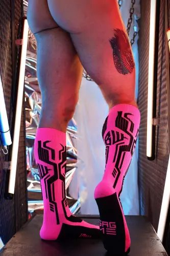 Cyber Sock High Pink – 5/8