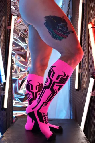 Cyber Sock High Pink – 6/8