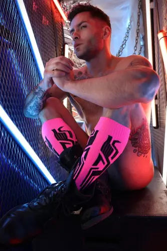 Cyber Sock High Pink – 7/8