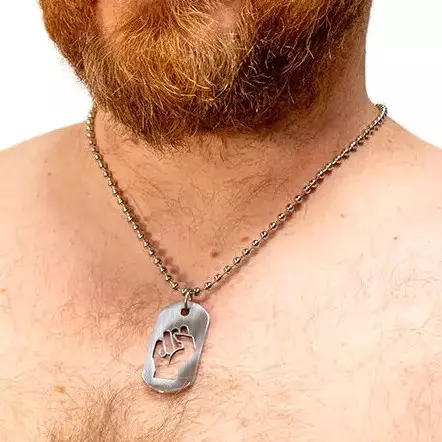 Kink DogTag Plaque Fist 4.5 x 2.5cm – 2/2