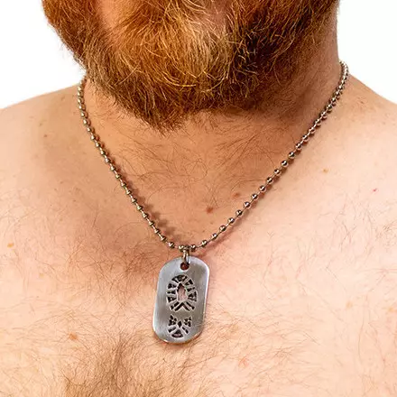 Kink DogTag Plaque Boot 4.5 x 2.5cm – 2/2