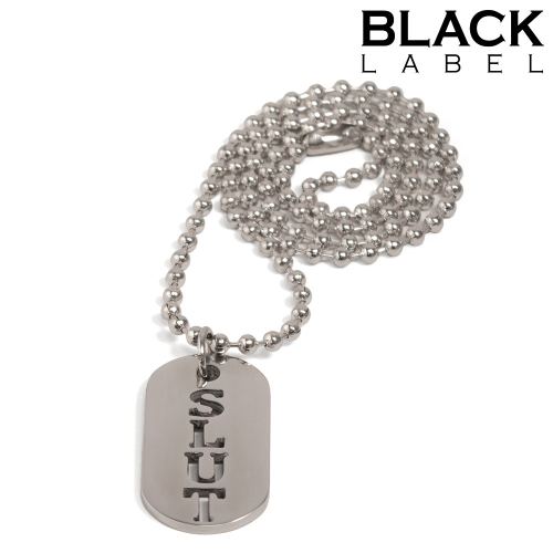 DogTag Plaat Kink Slut 4.5 x 2.5cm