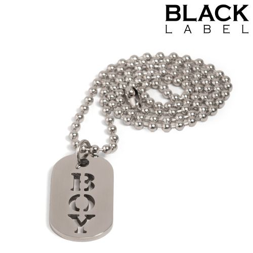DogTag Plaat Kink BOY 4.5 x 2.5cm