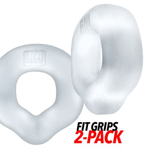 Set van 2 Cockrings Fit Grips 25 mm Transparant
