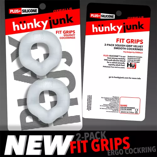 Pack of 2 Fit Grips Cockrings 25 mm Clear – 3/5