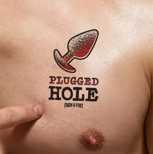 Temporaire Tatoeage Plugged Hole 9 x 6cm – 1/3