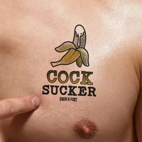 Temporary Tattoo Cock Sucker 9 x 6.5cm – 1/3