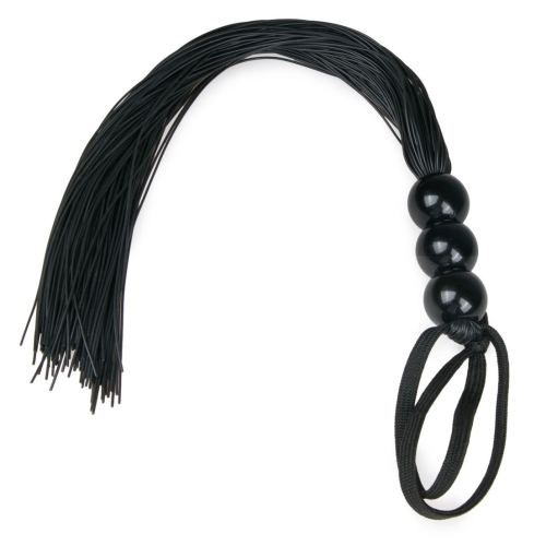Peitsche aus Silikon Schwarz