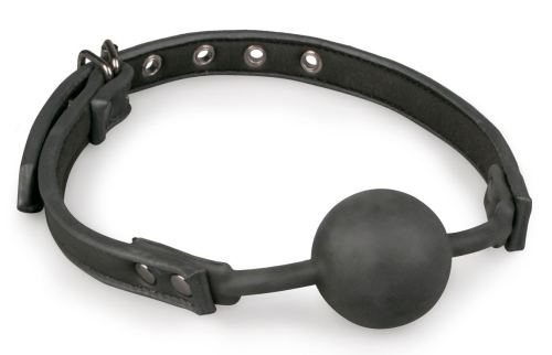 Flexible Knebel mit Silikonball Schwarz