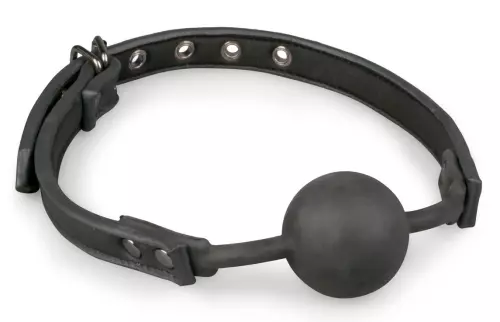 Flexible Knebel mit Silikonball Schwarz – 1/4