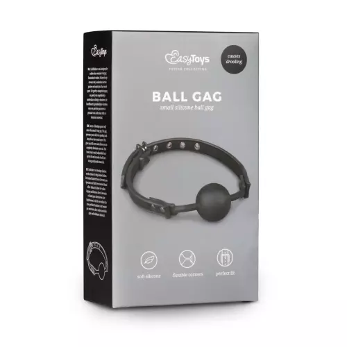 Flexible Knebel mit Silikonball Schwarz – 2/4