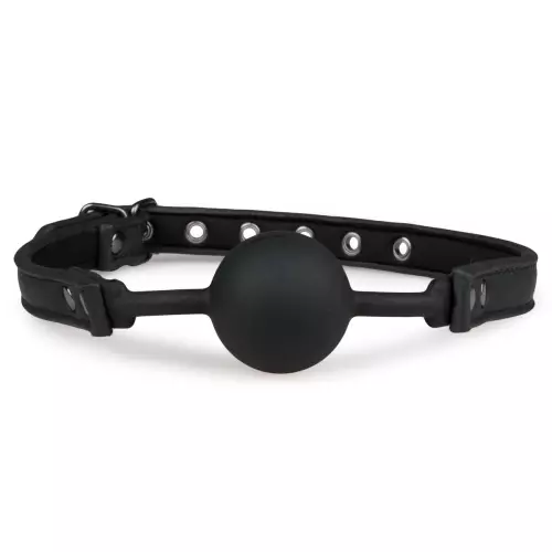 Flexible Knebel mit Silikonball Schwarz – 3/4