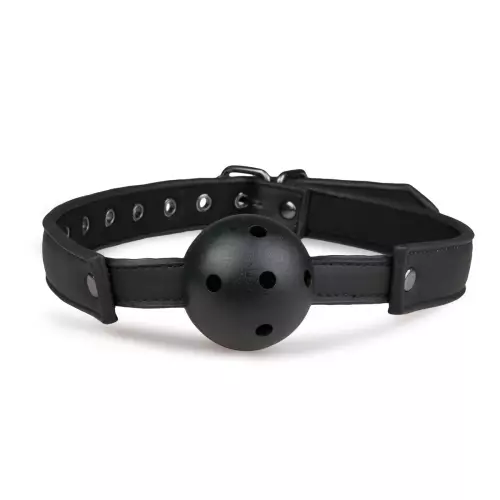 Knebel mit durchbohrtem schwarzem Ball – 3/20
