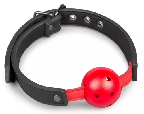 Knebel mit durchbohrtem rotem Ball – 1/9
