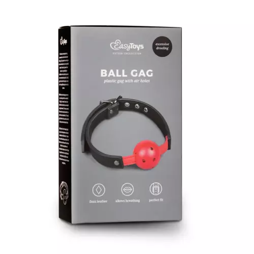 Knebel mit durchbohrtem rotem Ball – 2/9