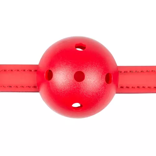 Knebel mit durchbohrtem rotem Ball – 3/9