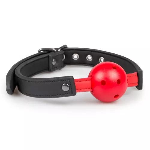 Knebel mit durchbohrtem rotem Ball – 4/9