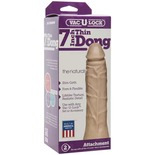 Dildo Vac-U-Lock Thin 15 x 3,5cm Hautfarben – 2/6