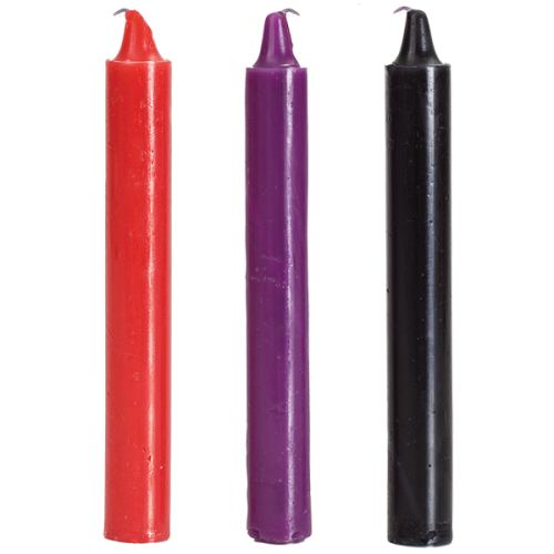 Gekleurde kaarsen x3