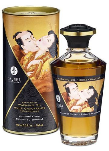 Wärmendes Erotik-Massage-Öl Aphrodisiakum - KARAMELL-KÜSSE 100 mL