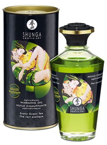 Wärmendes Erotik-Massage-Öl Aphrodisiakum - GRÜNER TEE 100 mL