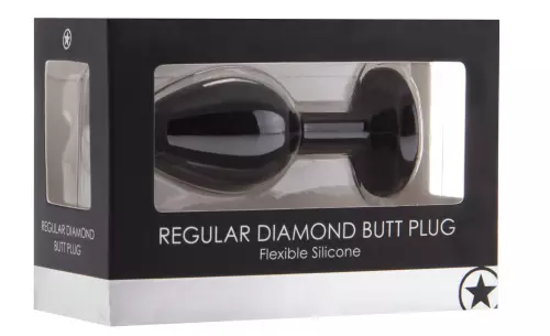 Plug Diamond Regular – 6.5 x 2.8 cm Schwarz – 2/5