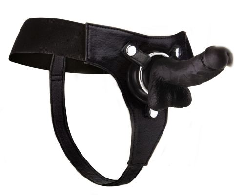 Gürtel-Dildo Strap-on - 13 x 3,6 cm SCHWARZ