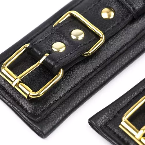Premium-Handschellen Komfort Gold – 3/6