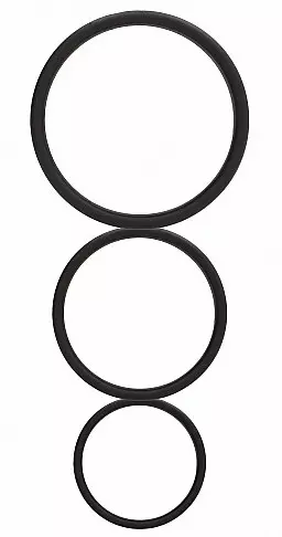 Pack de 3 cockrings en silicone Flat Cocks – 1/7