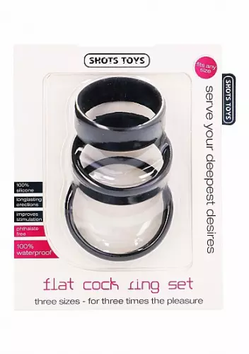 Pack de 3 cockrings en silicone Flat Cocks – 2/7
