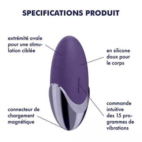 Klitoraler Stimulator Lila Vergnügen - Satisfyer – 3/15