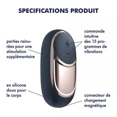 Klitoraler Stimulator Dunkles Begehren - Satisfyer – 3/8