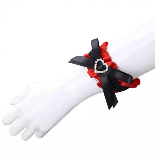 Halsband Handschellen Set Romance Schwarz Rot – 4/13