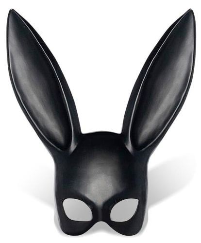 Konijnen masker - Zwart