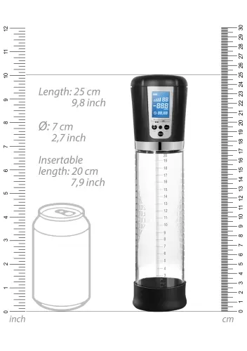 Automatische Penispumpe mit LCD-Display 20 x 6 cm – 5/14