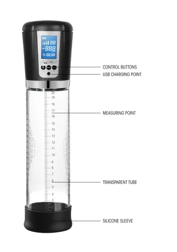 Automatische Penispumpe mit LCD-Display 20 x 6 cm – 7/14